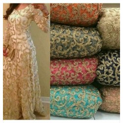 Ethnic Trendy Net Zariwork Girl stitched Designer Gown